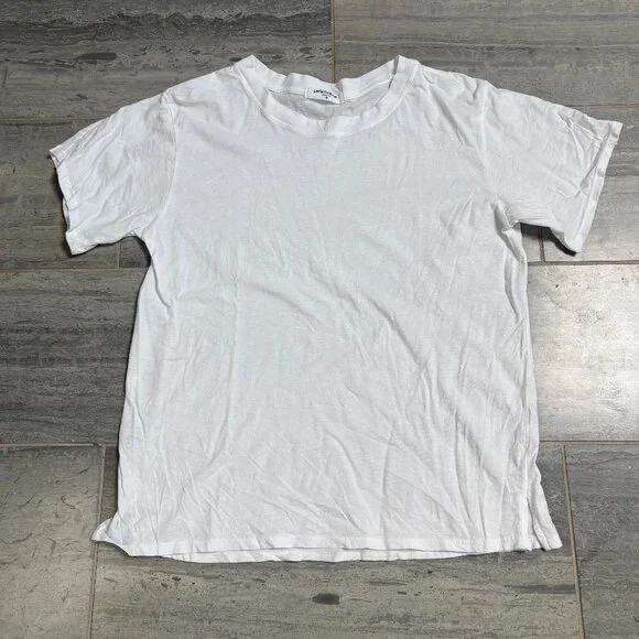 perfectwhitetee Ruby Crispy 100% Cotton Boxy Crewneck Tee White Size Medium - Picture 2 of 9